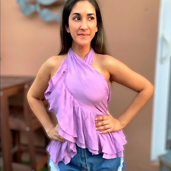 Mustard Seed halter top - Picture 1 of 3